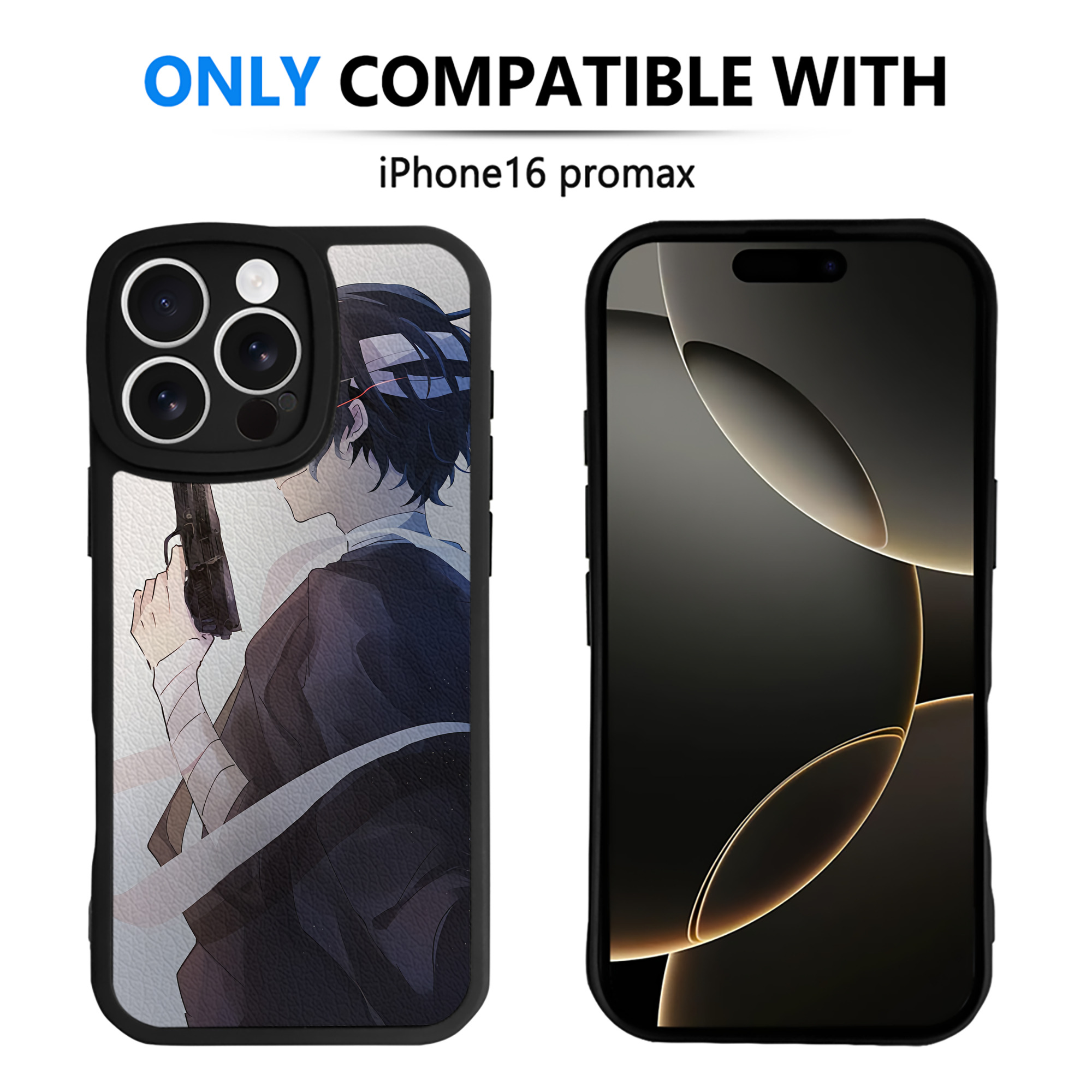 （画像用） 文豪ストレイドッグス Bungo Stray Dogs 【iPhone 16シリーズ対応】シリコンスマホケース（レザー調） 材質：シリコン